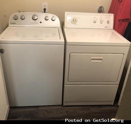 Whirlpool Washer &amp; Kenmore Ele Dryer