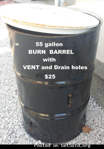 55 gallon BARRELS /Burn Barrels / Rain Barrels